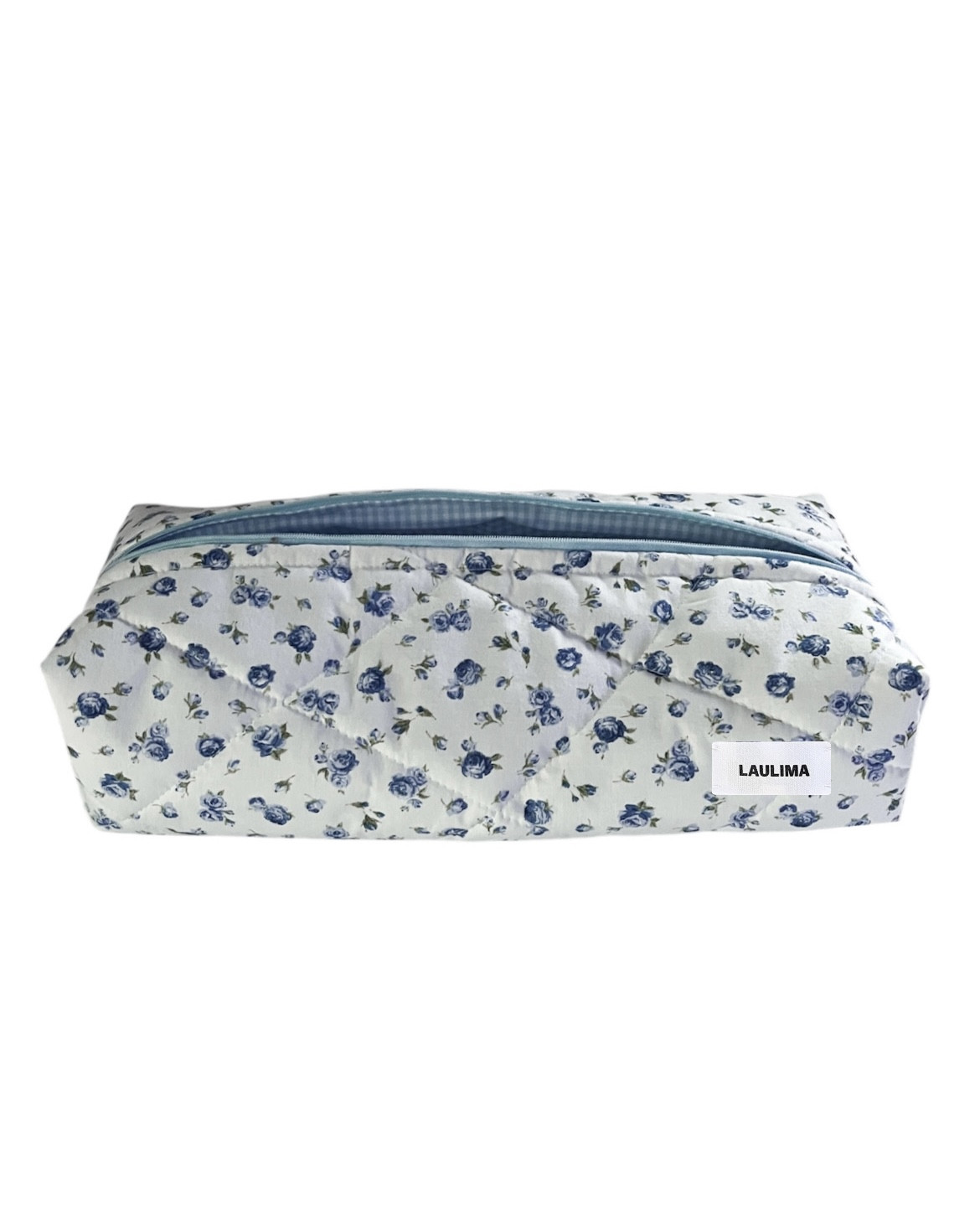 Blue Floral Hair Tool Bag
