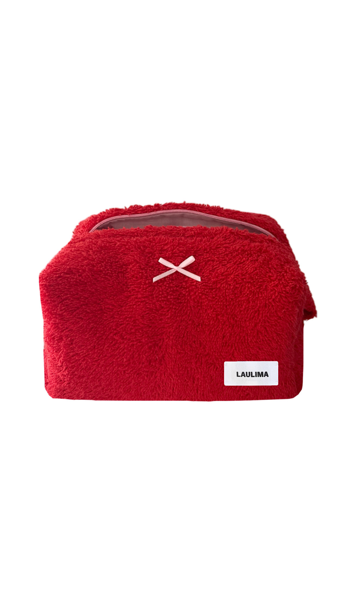 Red Towel Makeup Bag