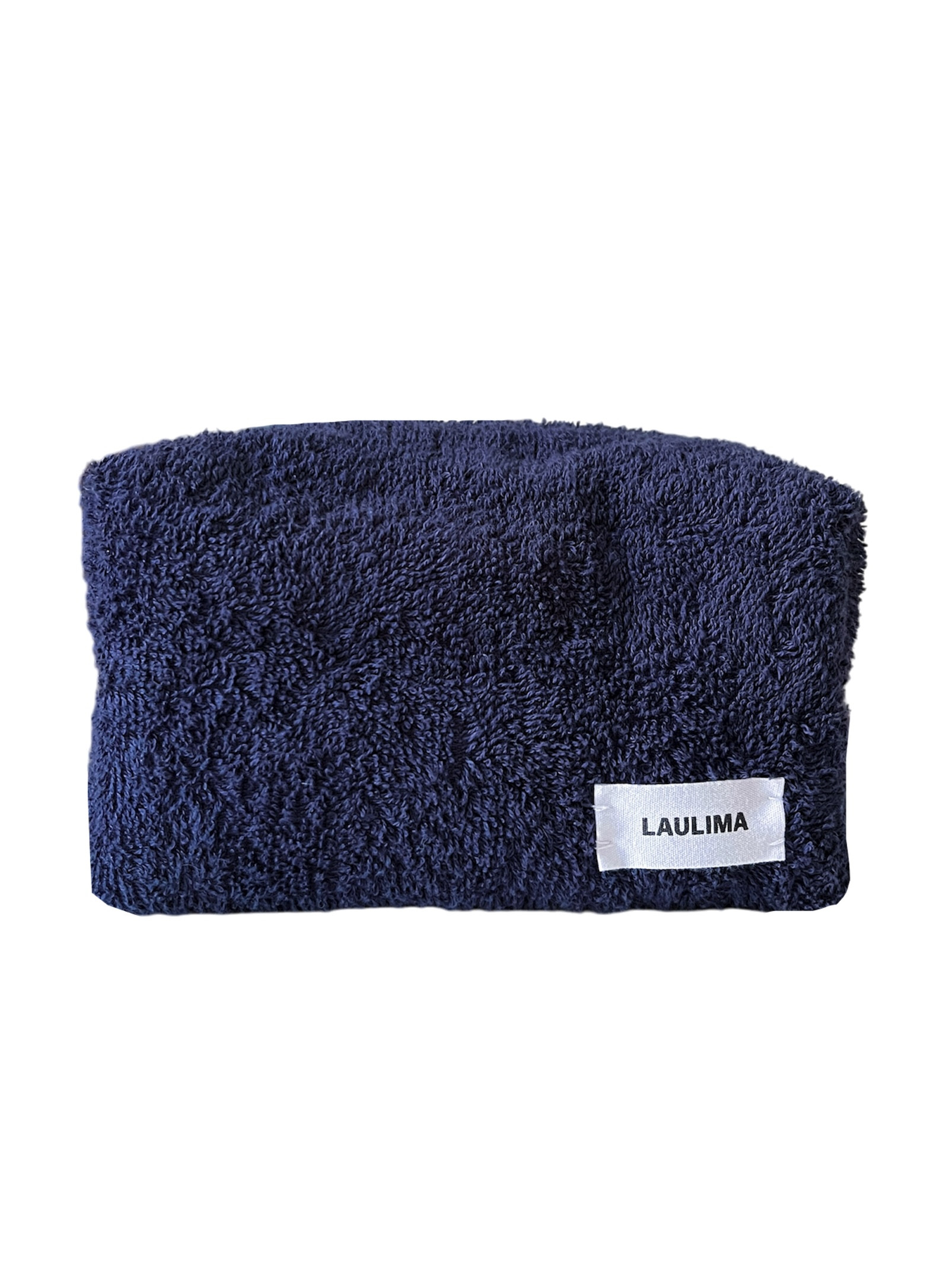 Navy Towel Makeup Bag
