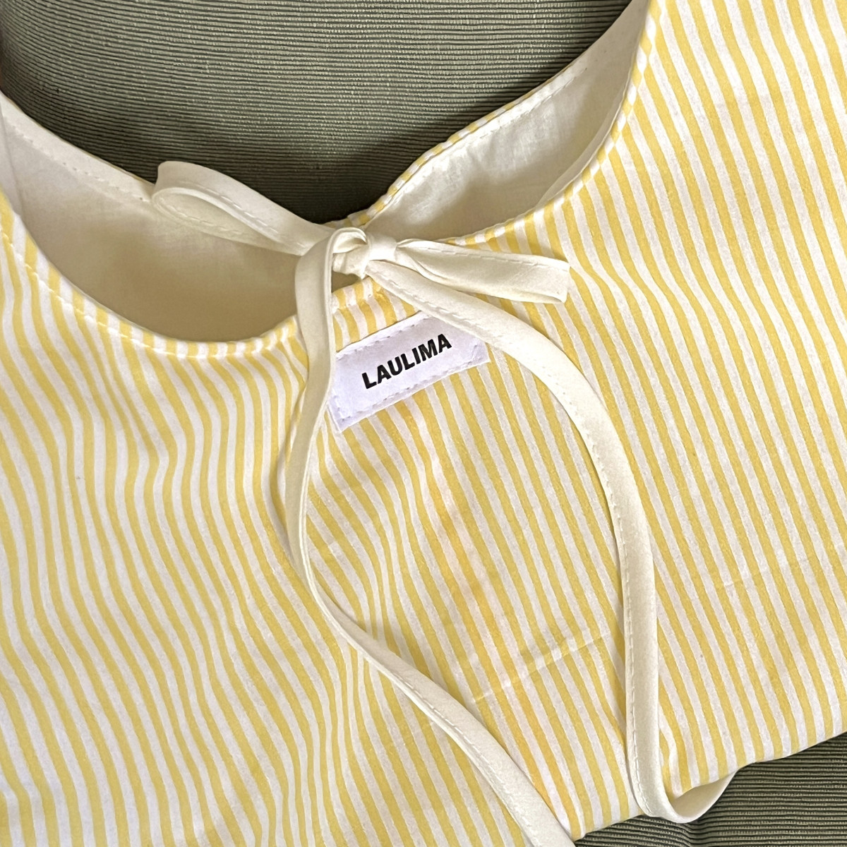 Lemon Striped Bag