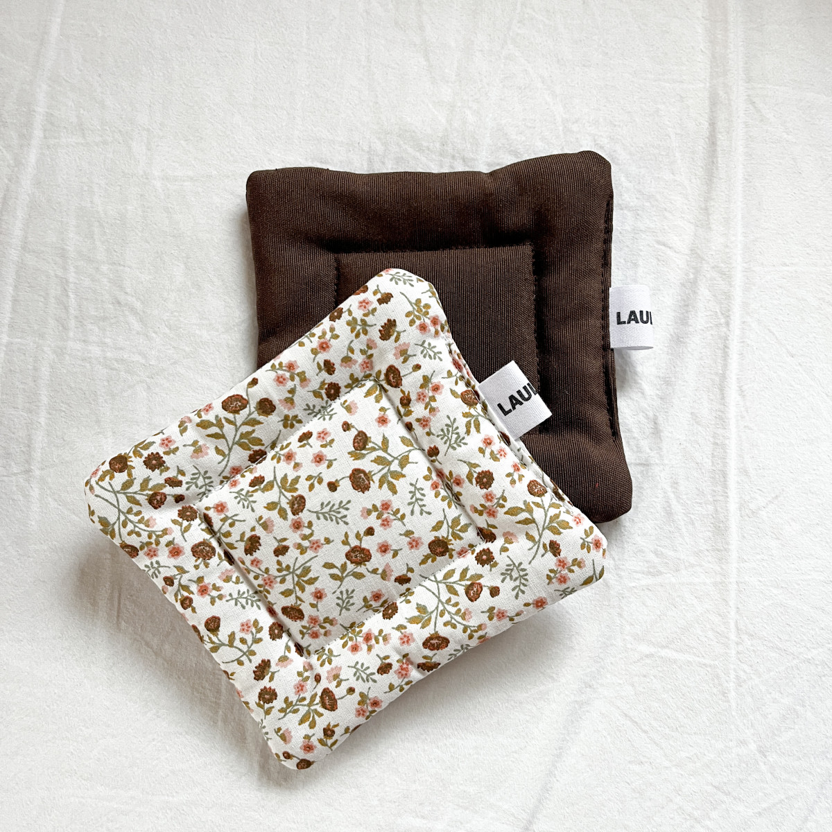 Brown Floral Coaster