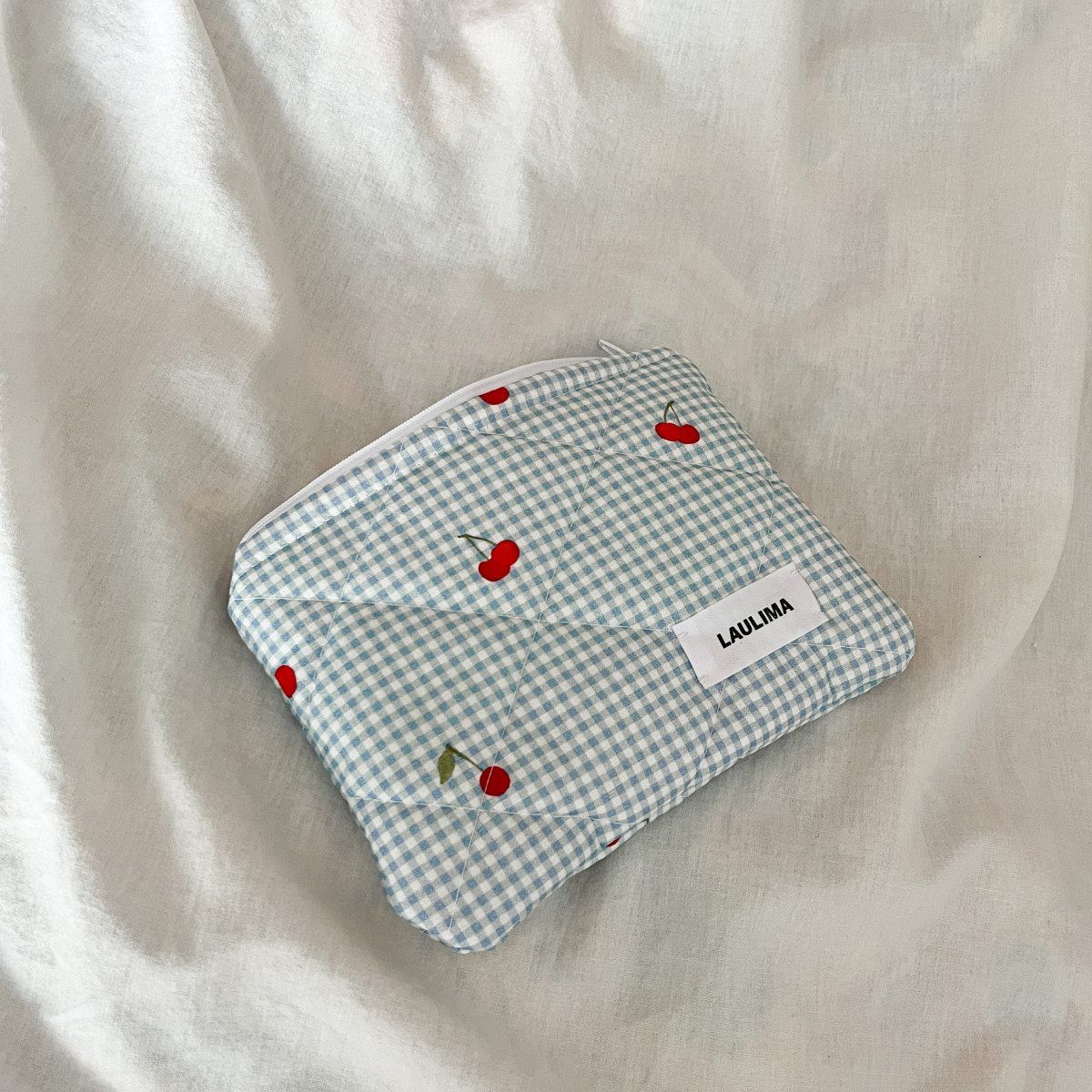 Blue Cherries Mini Wallet