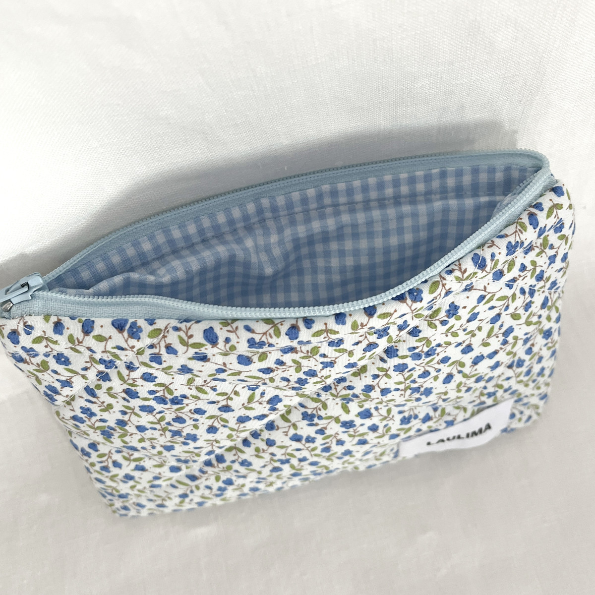 Blue Floral Mini Wallet