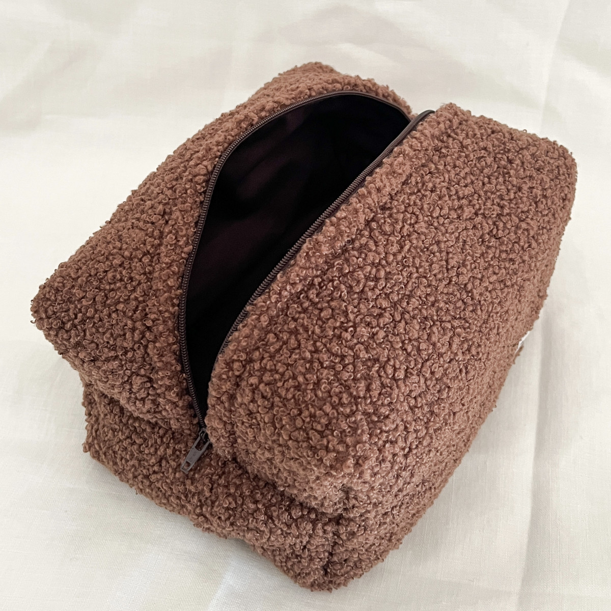 Brown Teddy Makeup Bag