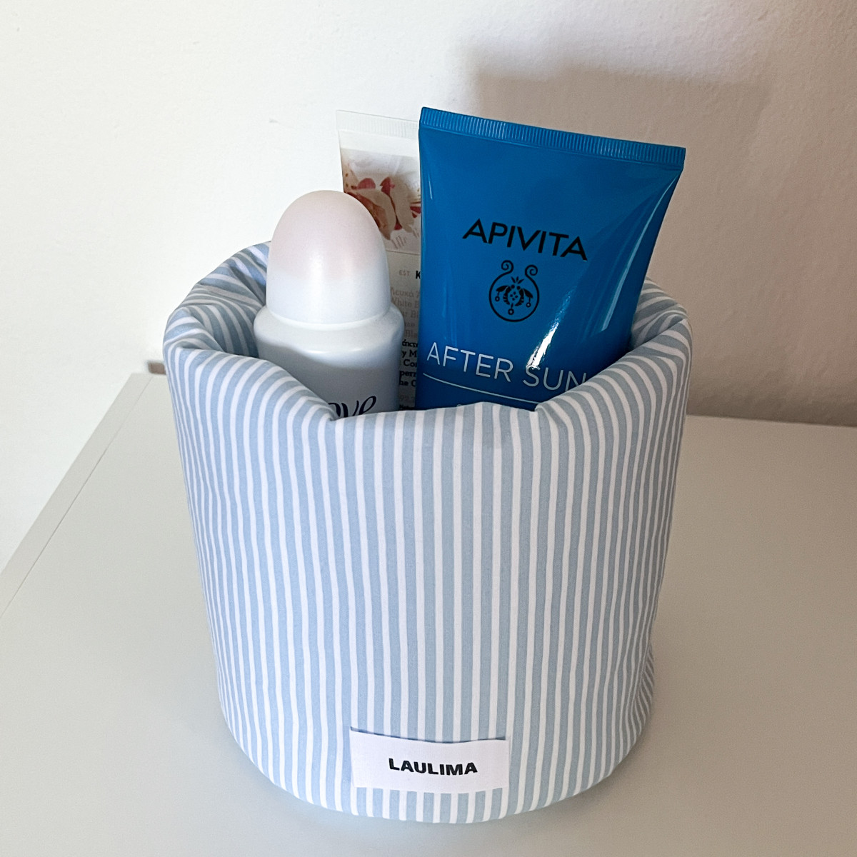 Light Blue Striped Bucket