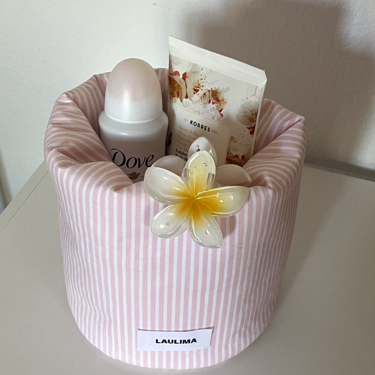 Pink Striped Bucket