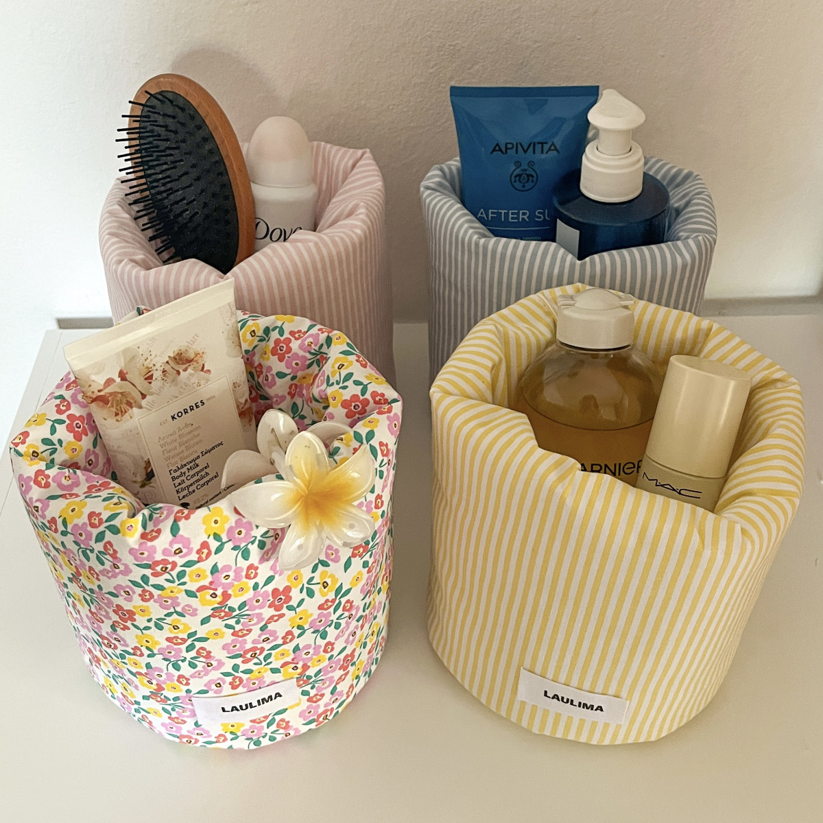 Lemon Striped Bucket
