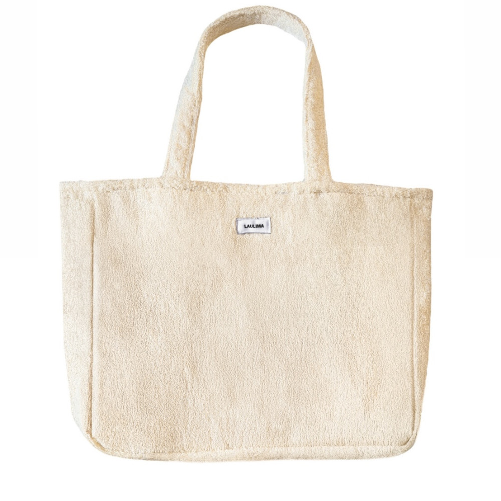 Cream Towel Beach Bag