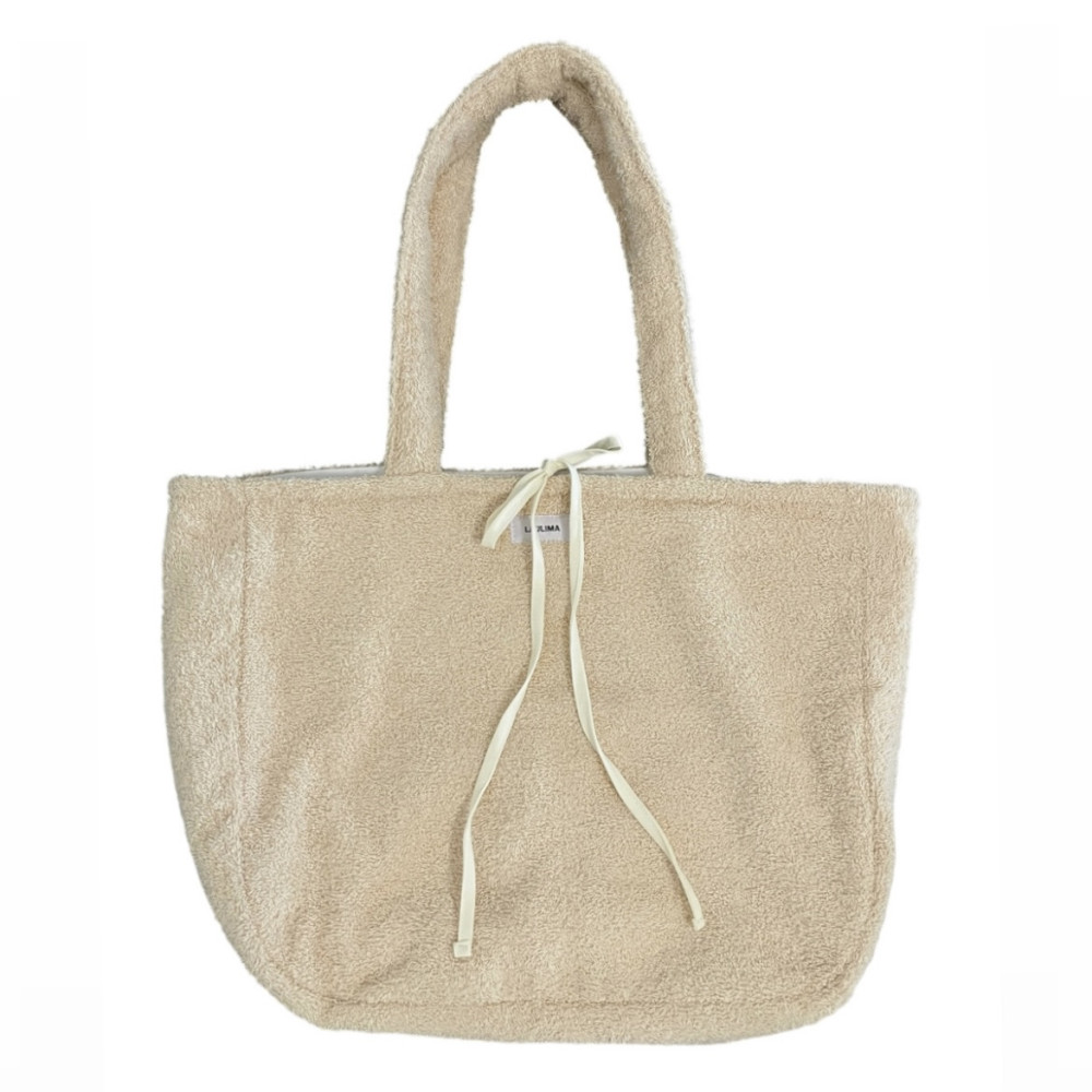 Cream Towel Beach Bag
