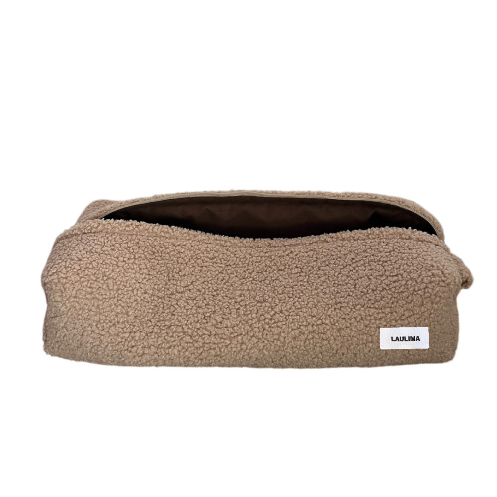 Beige Teddy Hair Tool Bag