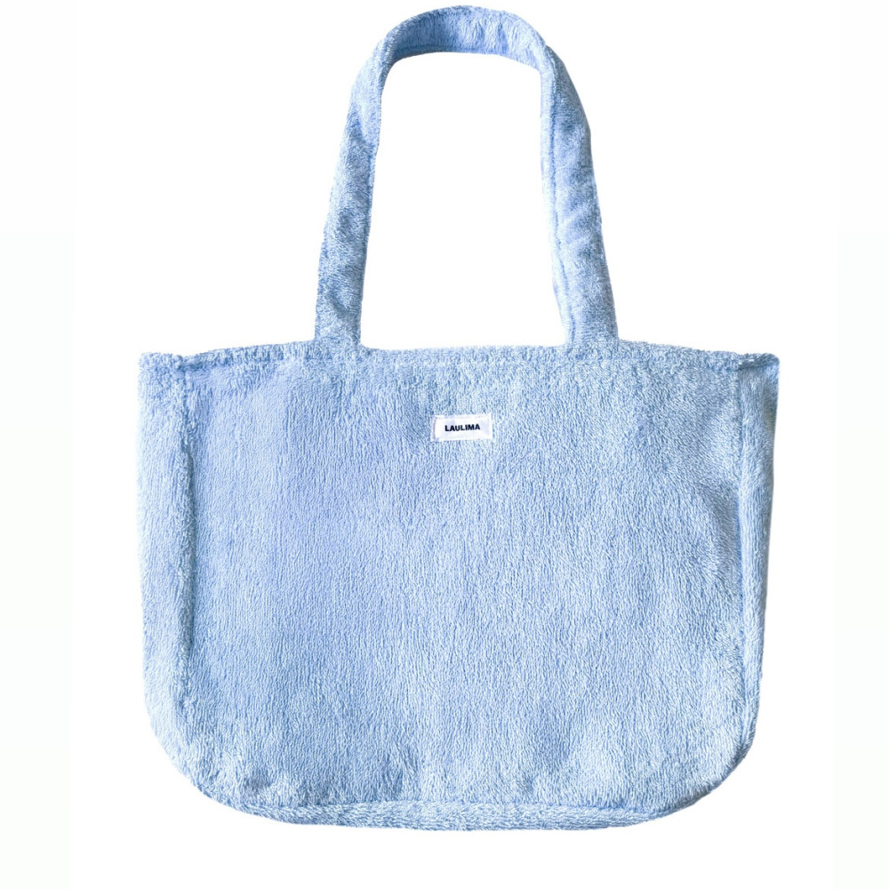 Light Blue Towel Beach Bag