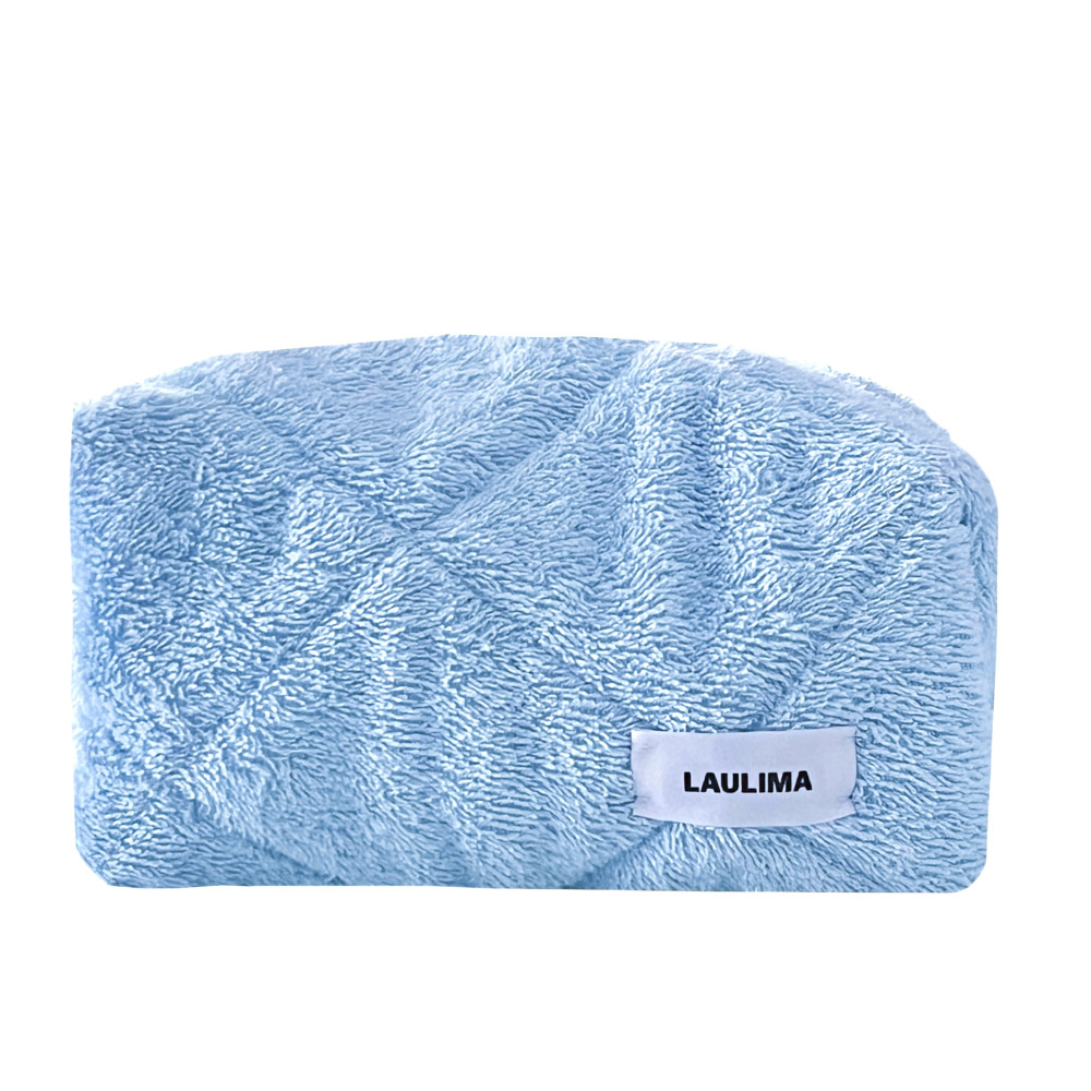 Light Blue Towel Makeup Bag