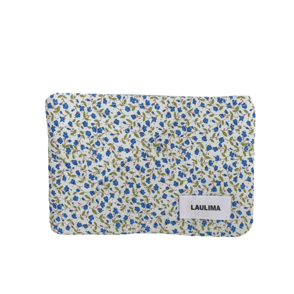 Blue Floral Mini Wallet