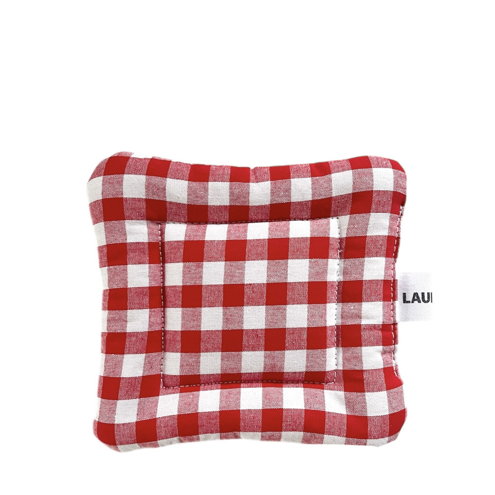 Red Gingham Coaster