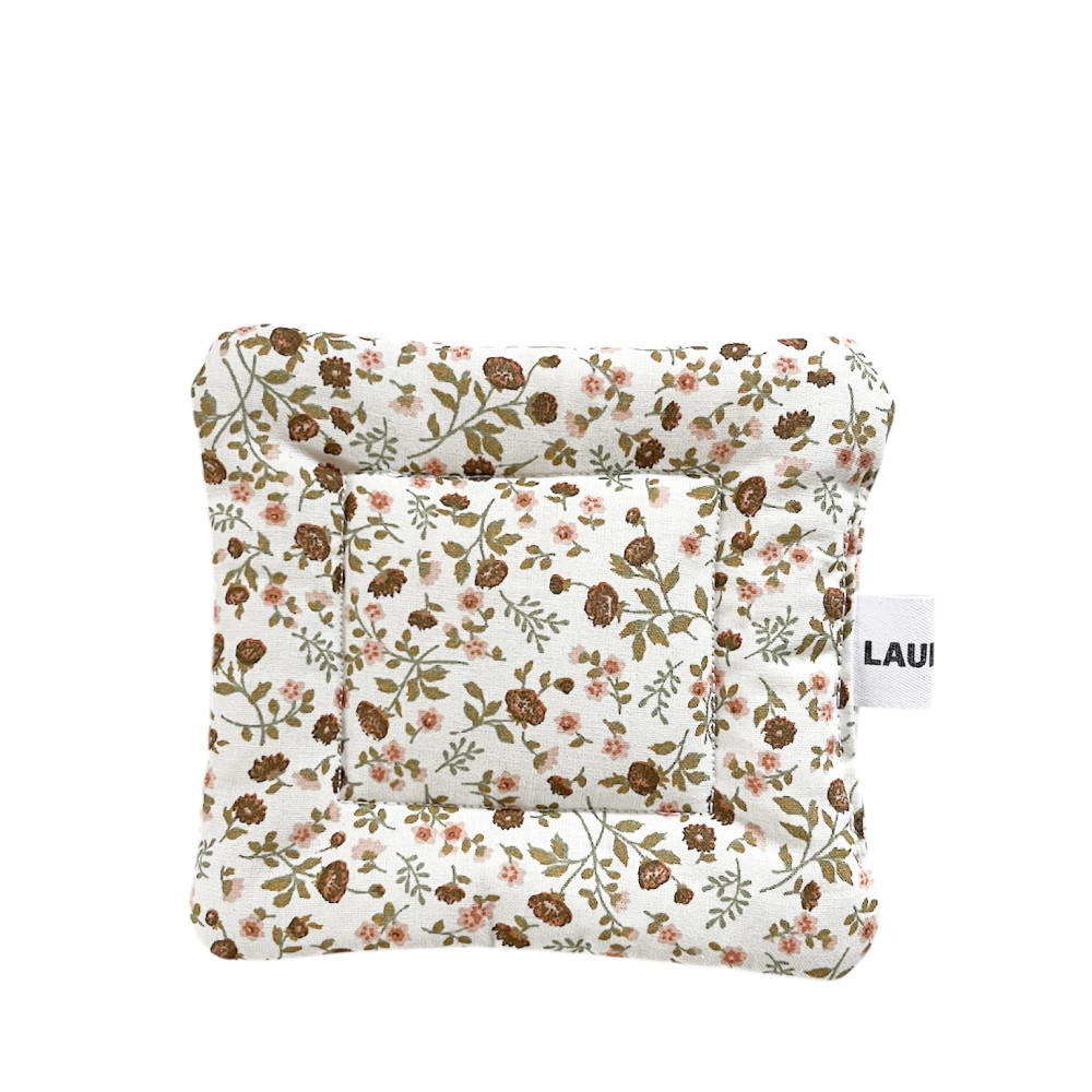 Brown Floral Coaster