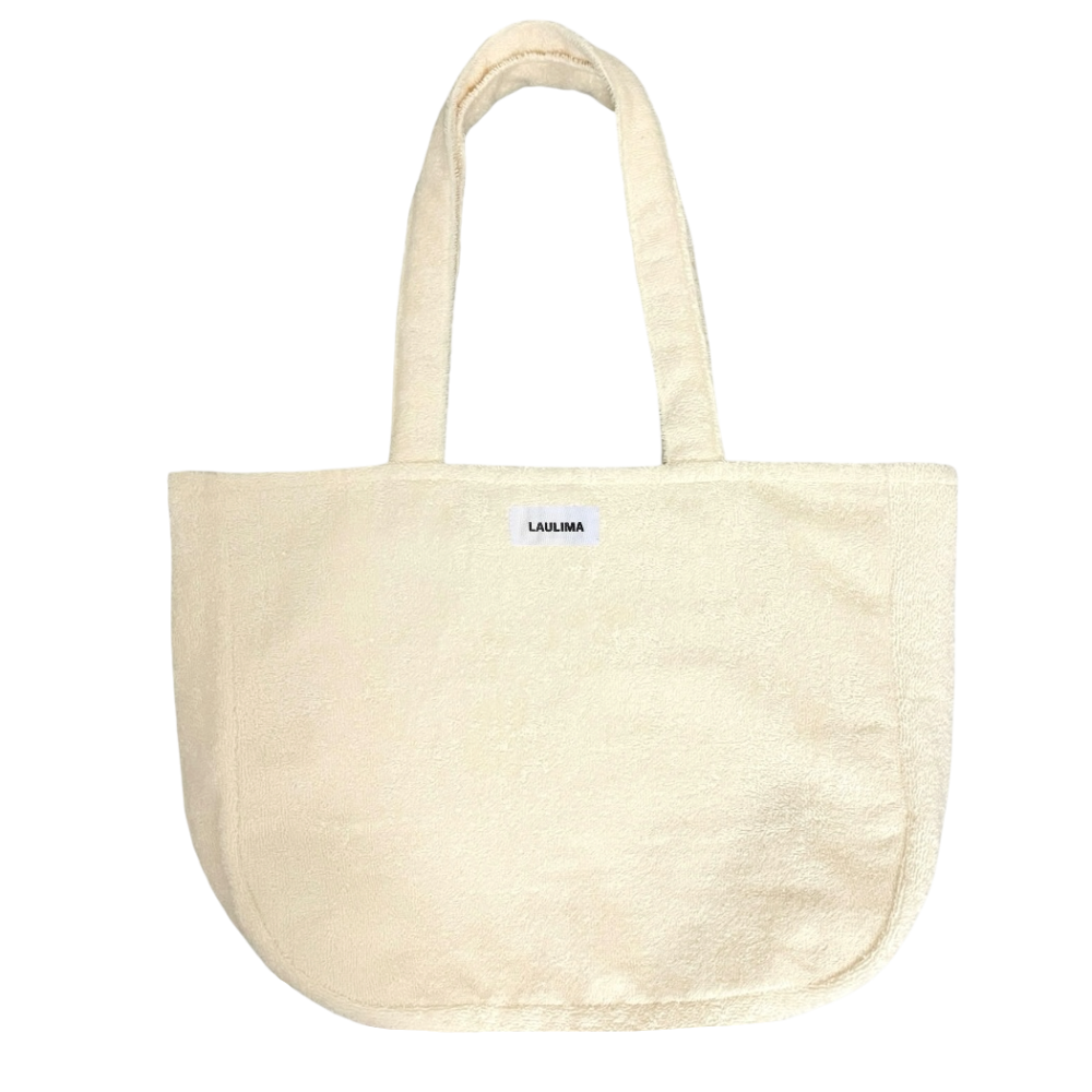 Cream Towel Beach Bag