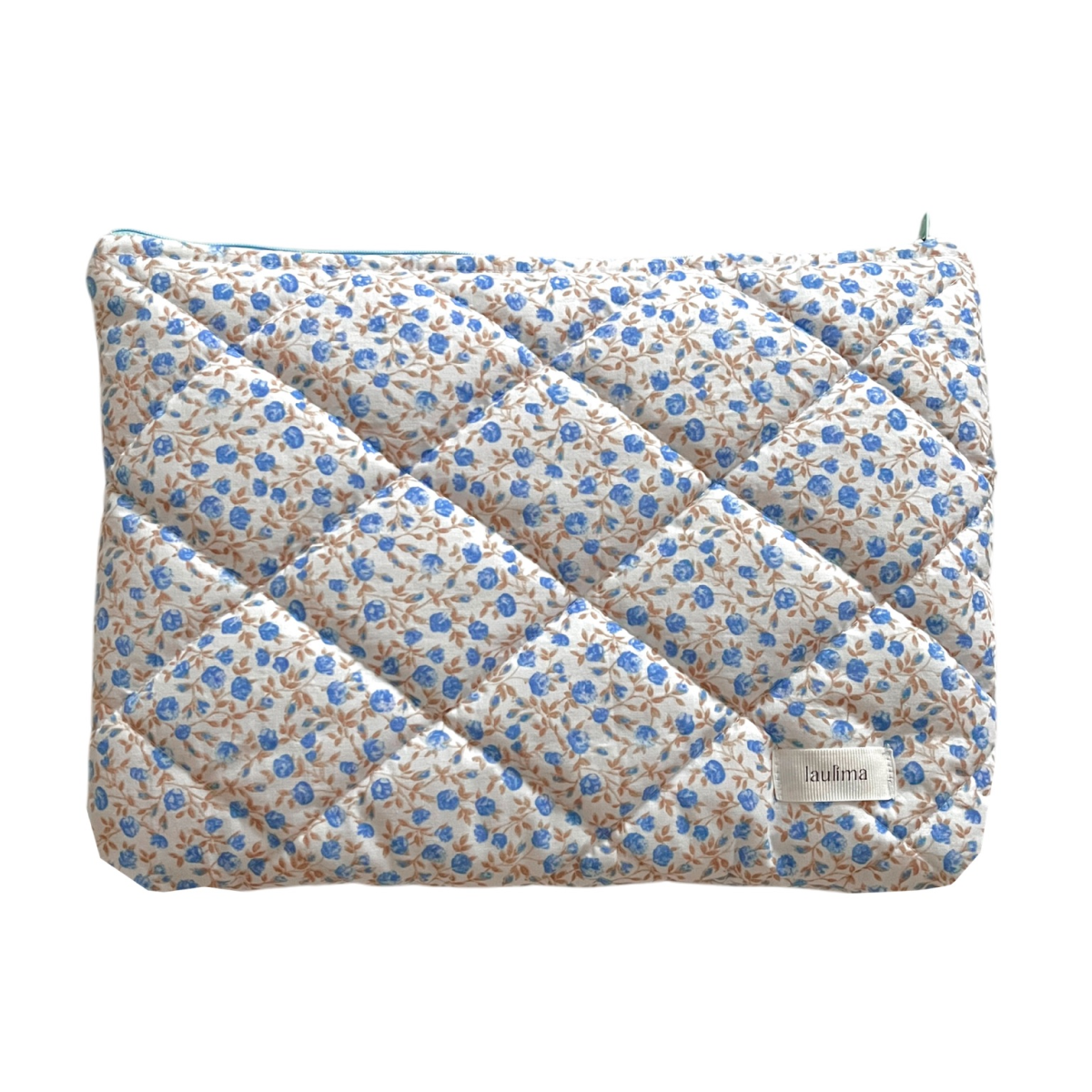 Blue Floral Laptop Case