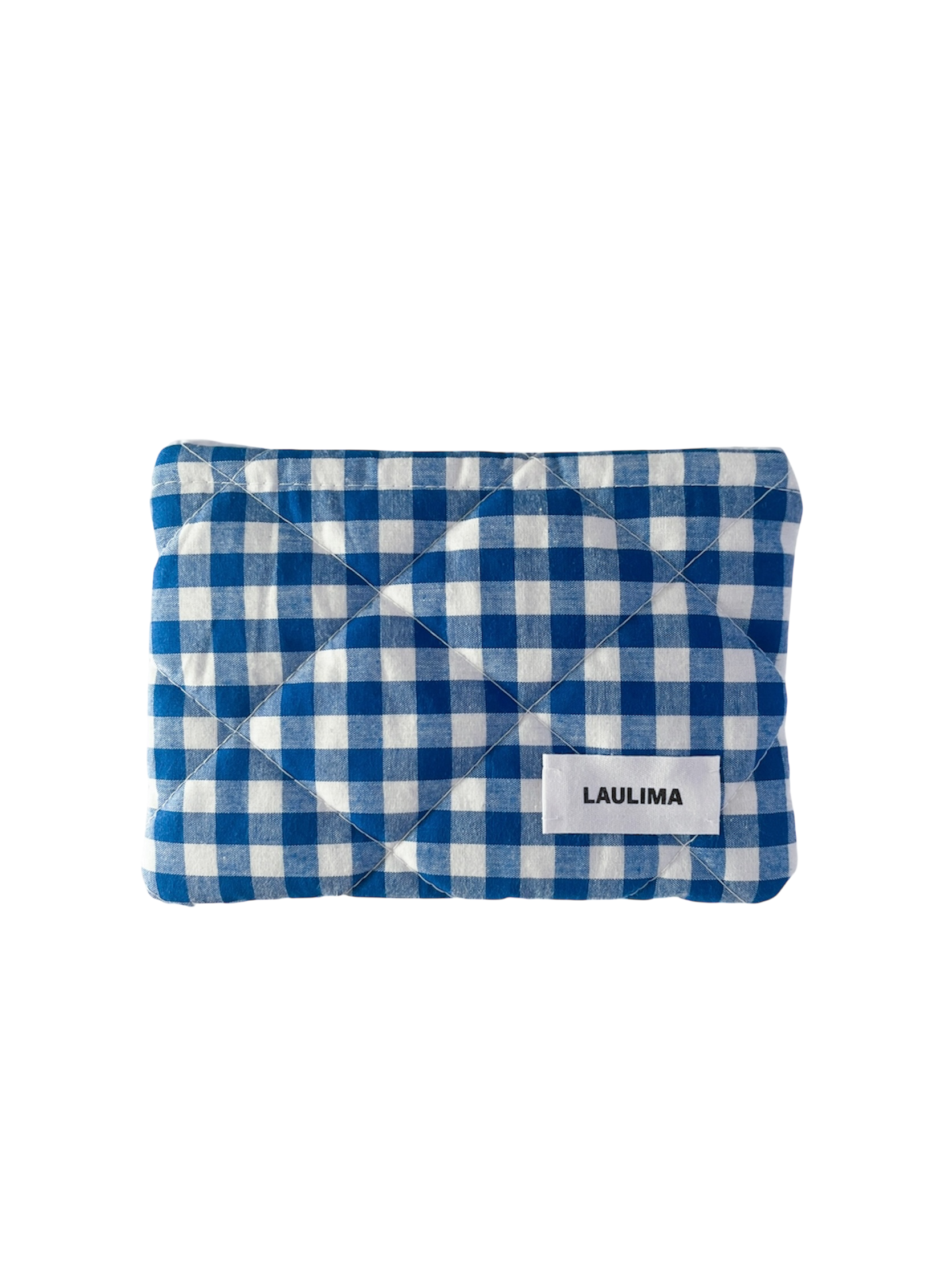 Blue Gingham Mini Wallet