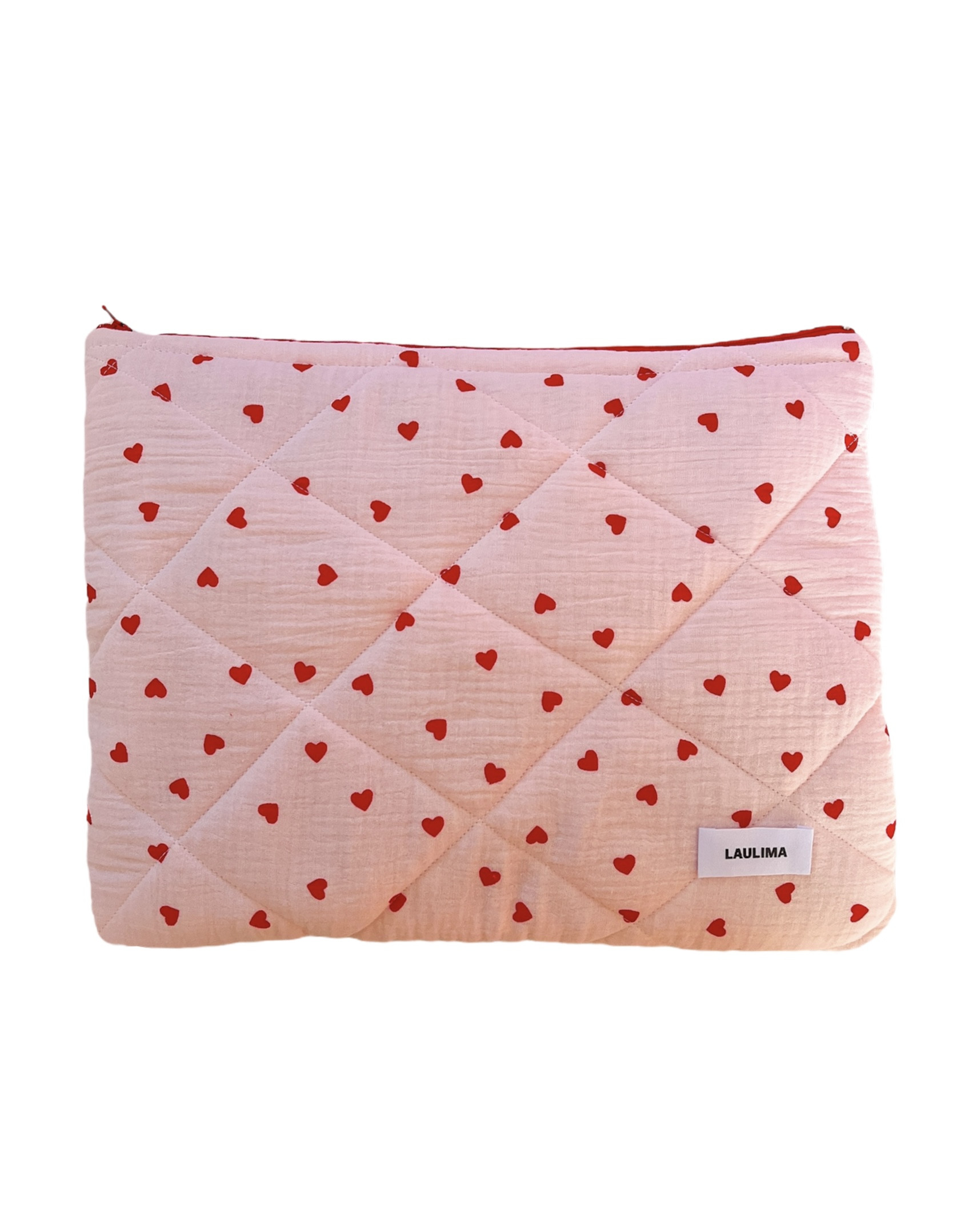Pink Hearts Laptop Case