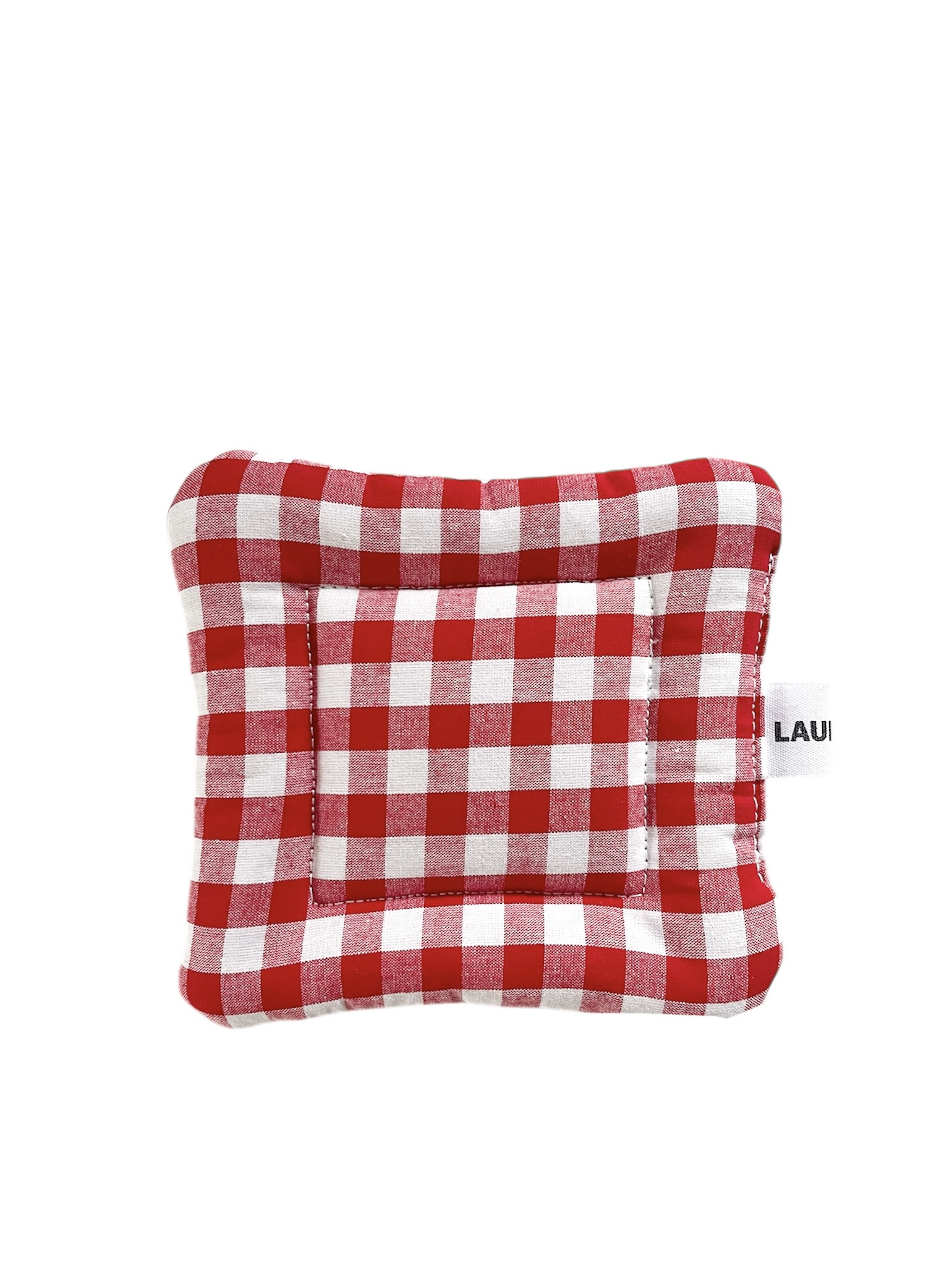 Red Gingham Coaster