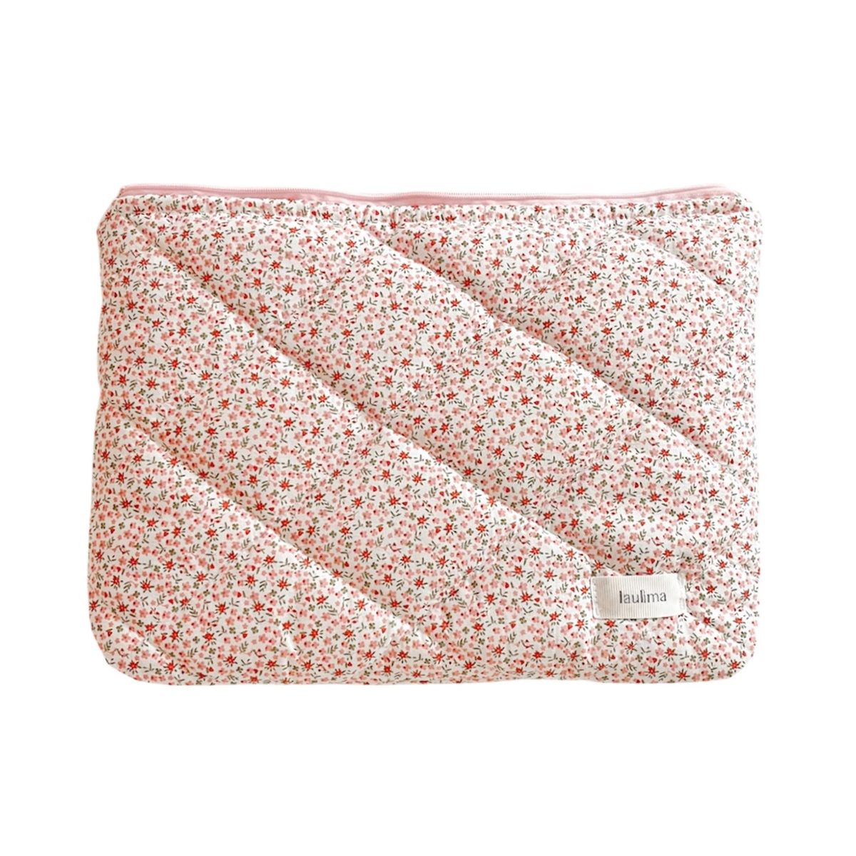Pink Floral Laptop Case
