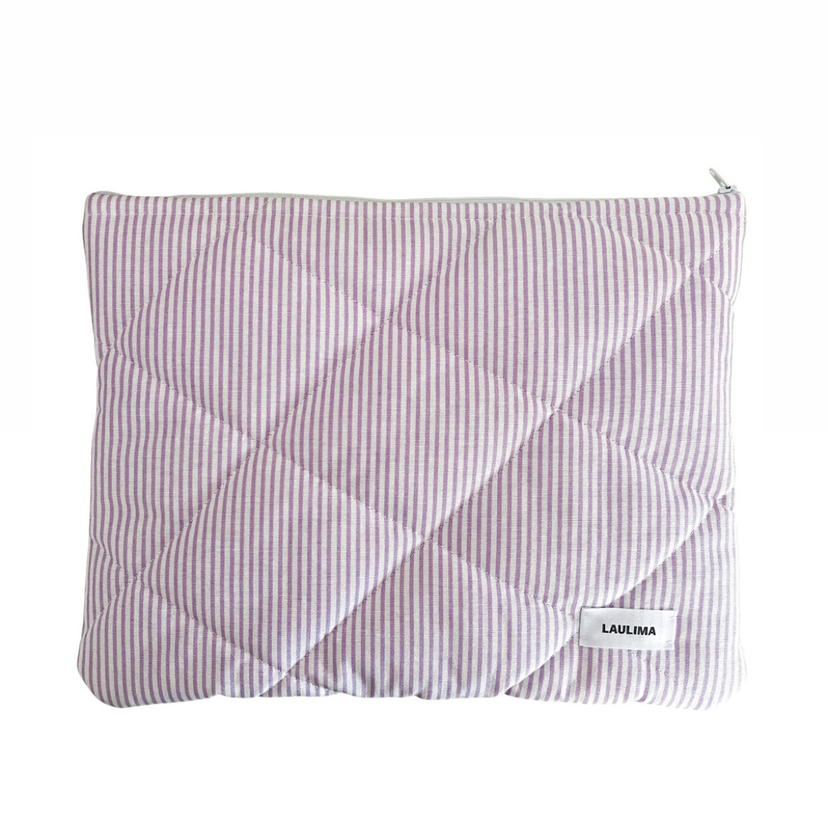 Lilac Striped Laptop Case