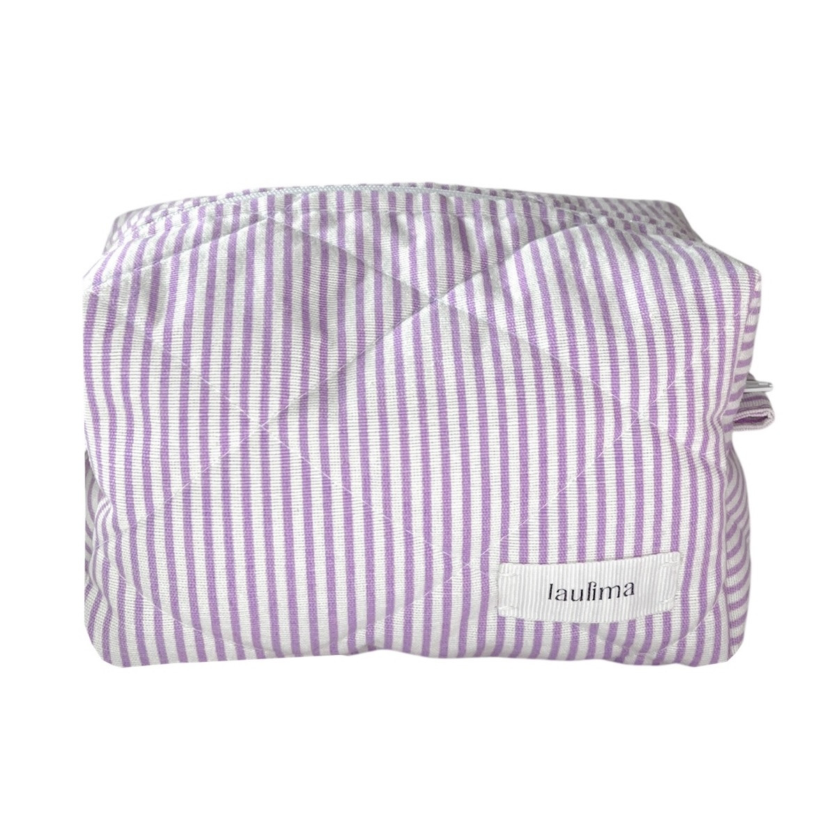 Lilac Quilted Makeup Bag
