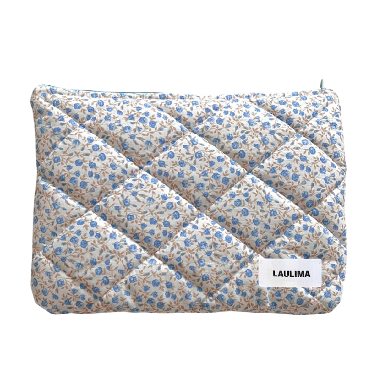 Blue Floral Laptop Case