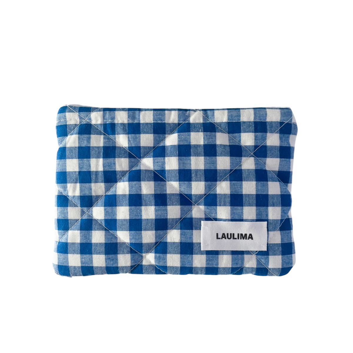 Blue Gingham Mini Wallet