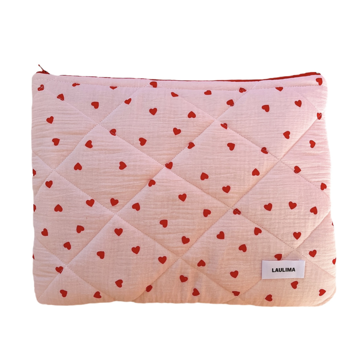 Pink Hearts Laptop Case en
