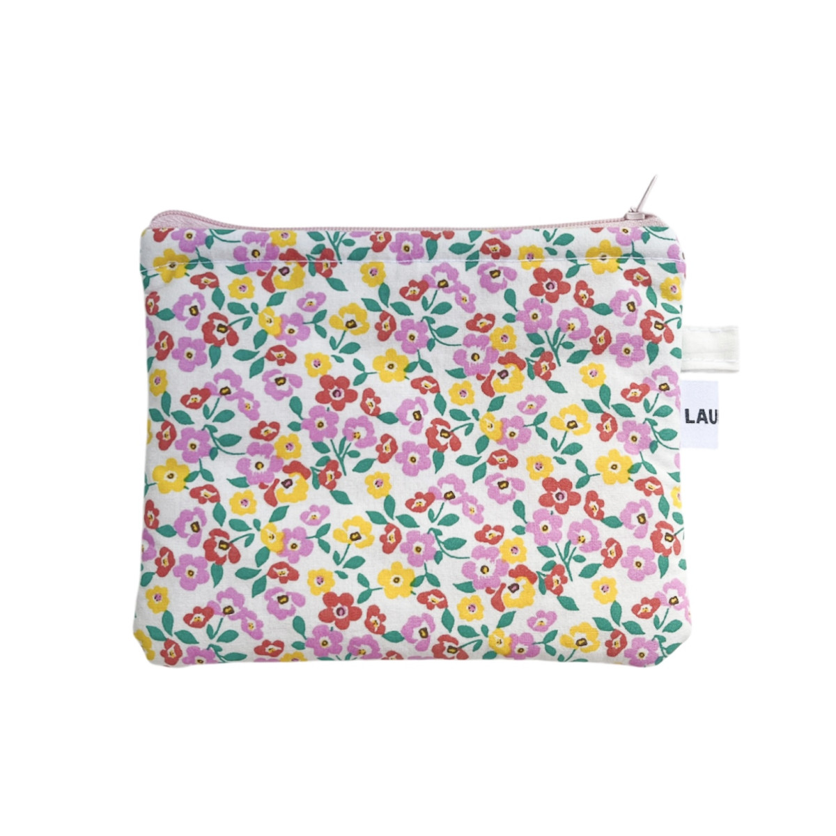 Pink Floral Pouch
