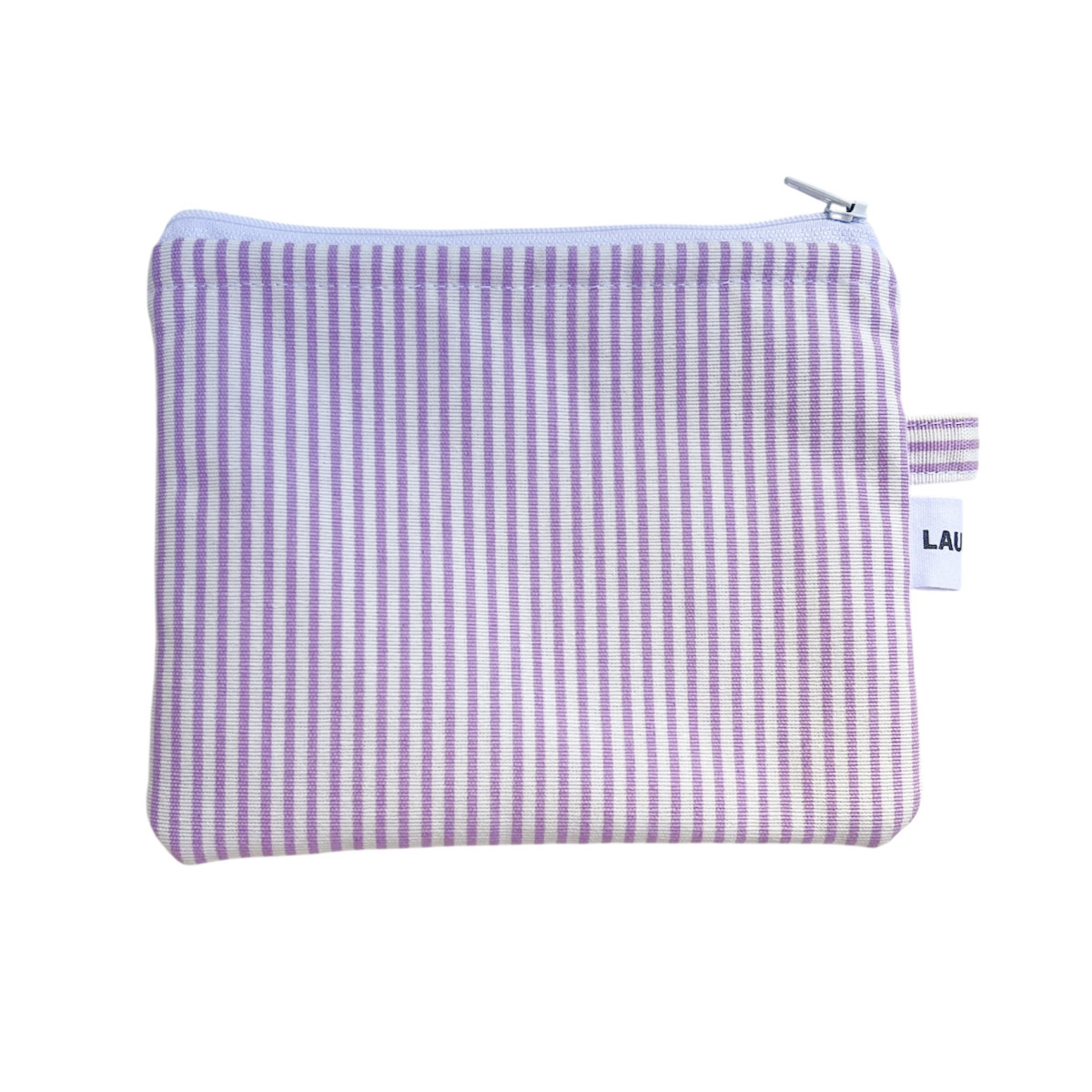 Lilac Striped Pouch