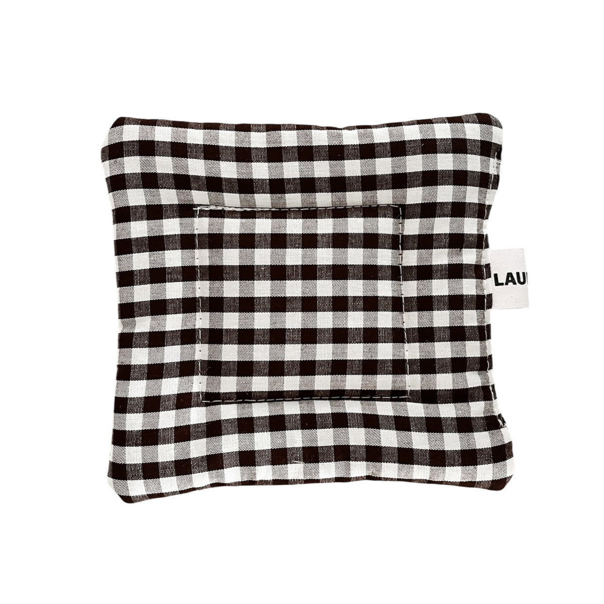 Brown Gingham Coaster